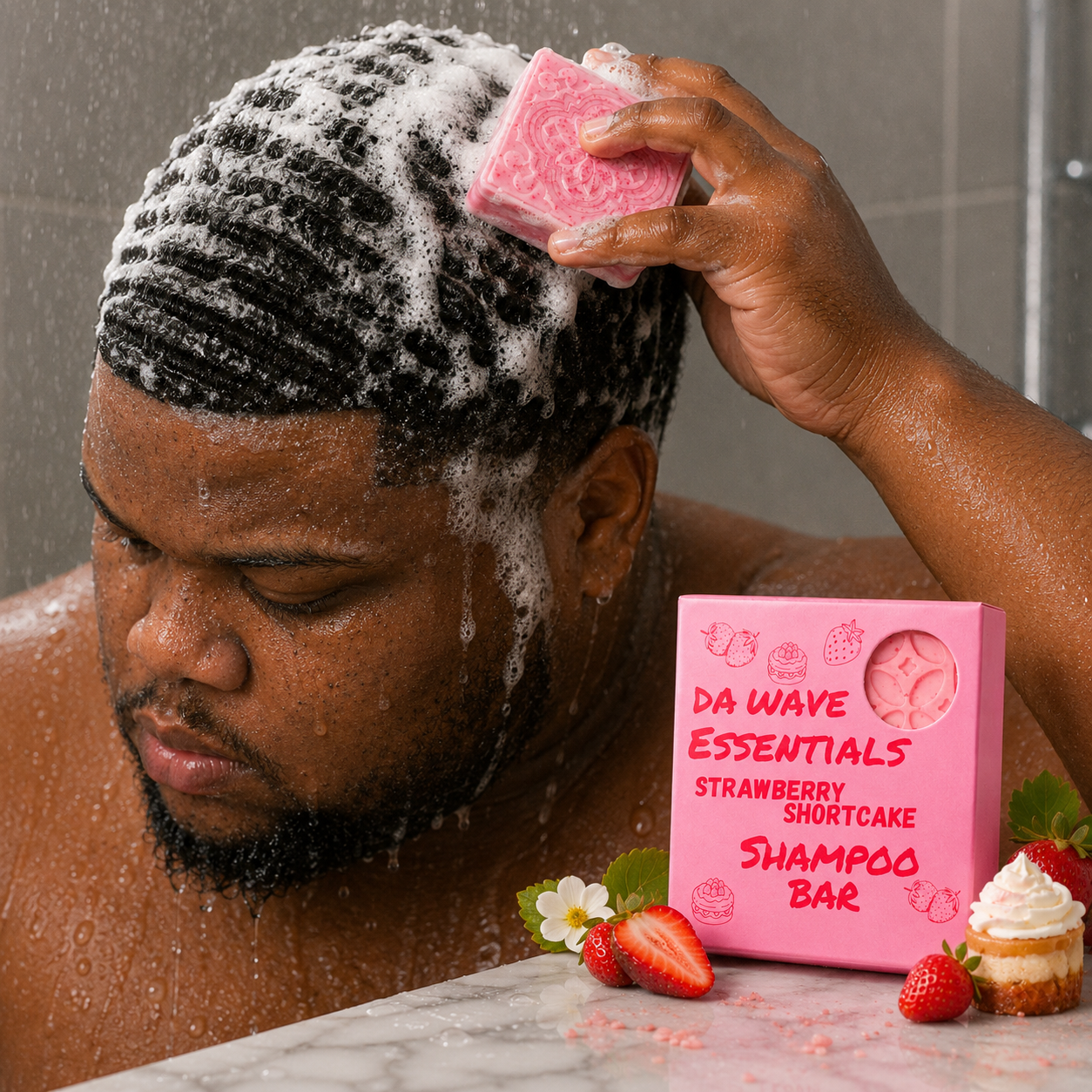 360 Wave Strawberry Shortcake Shampoo Bar For 360 Waves