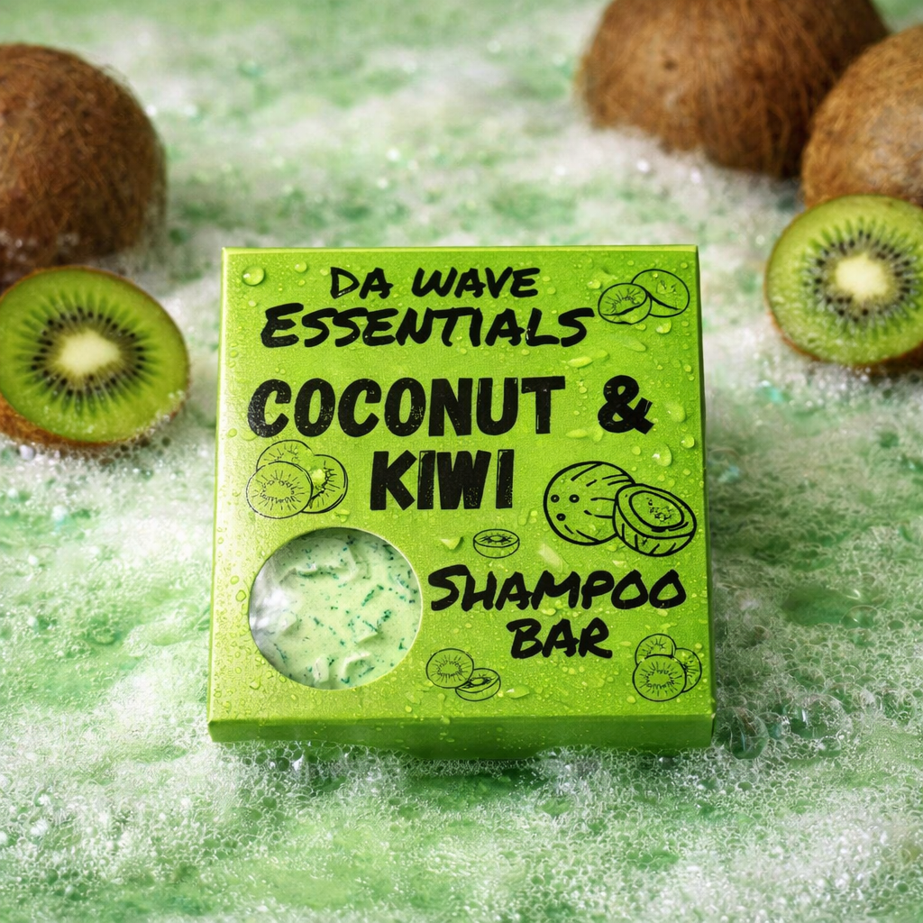 Coconut Kiwi Shampoo Bar For 360 Waves