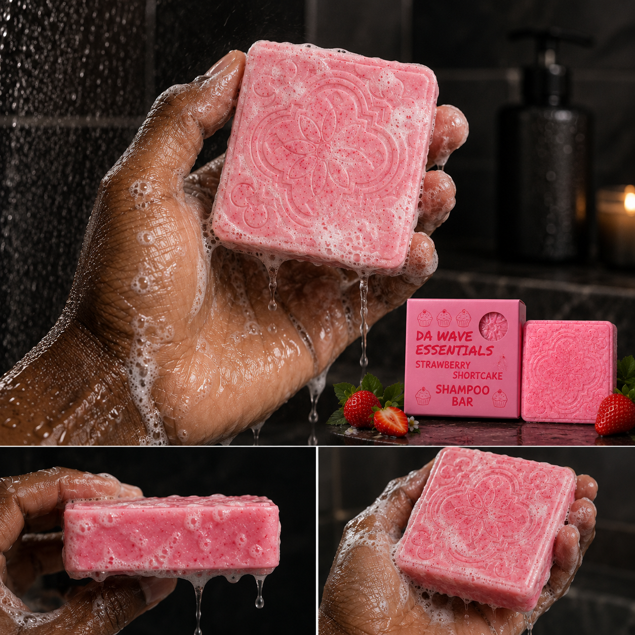360 Wave Strawberry Shortcake Shampoo Bar For 360 Waves