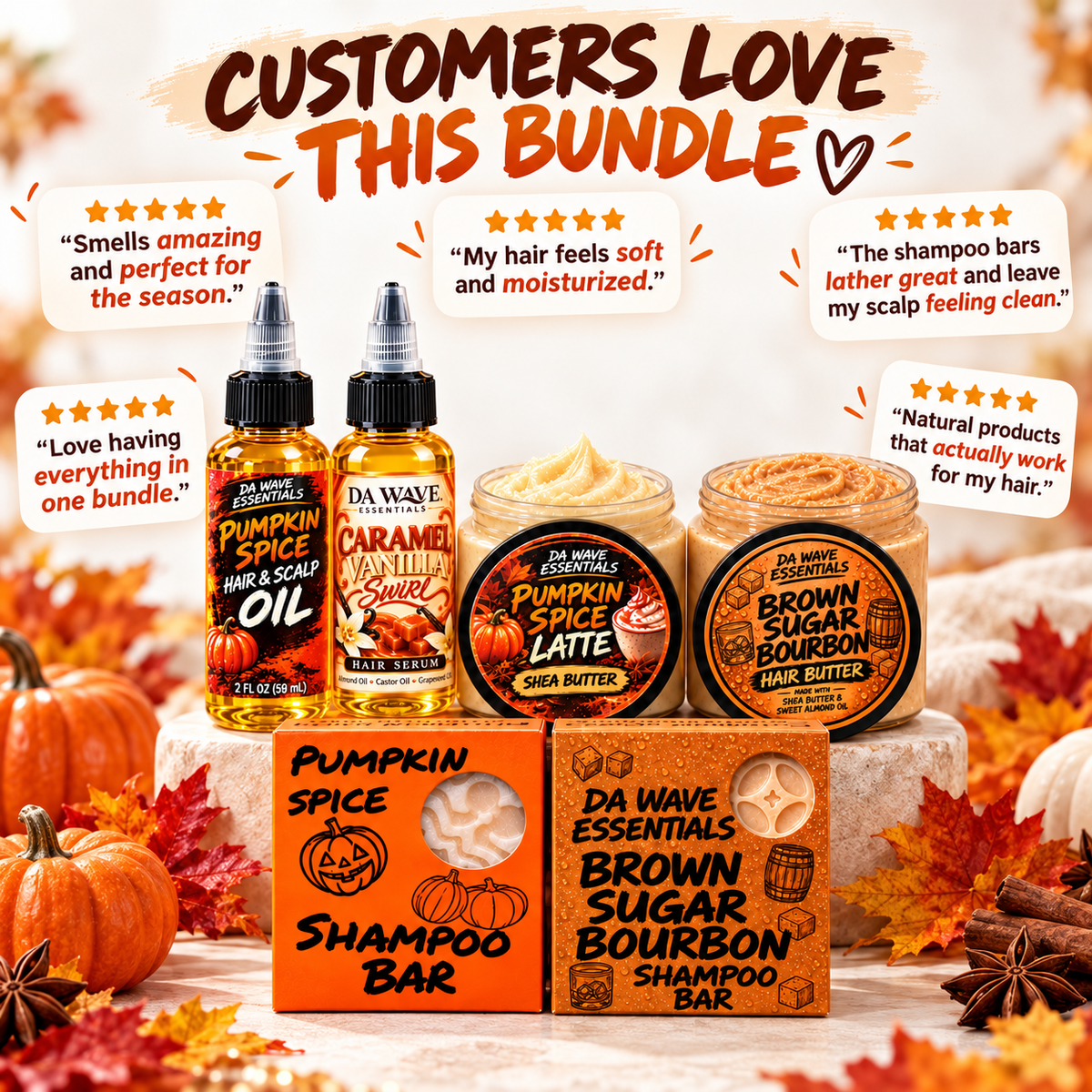 Limited Edition Fall Wave Box 🍂 | 6-Piece 360 Wave Hair Care Bundle