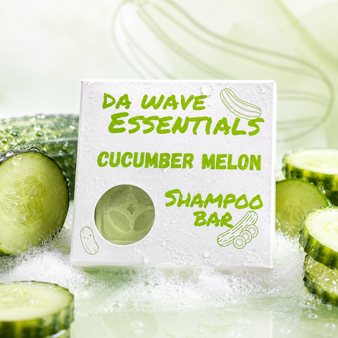 Homemade Cucumber Melon Shampoo Bar For 360 Waves