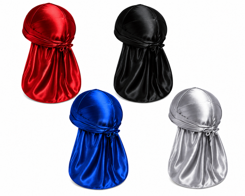 Premium Satian Silk Durag For 360 Waves Non Slip Durag For Men