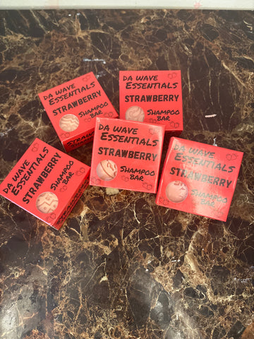 (New)Strawberry Shampoo Bar For 360 Waves