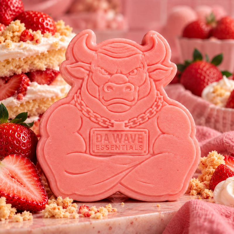 Strawberry Shortcake Ultra Lather Shampoo Bar – 1 LB Jumbo Bull Bar for 360 Waves