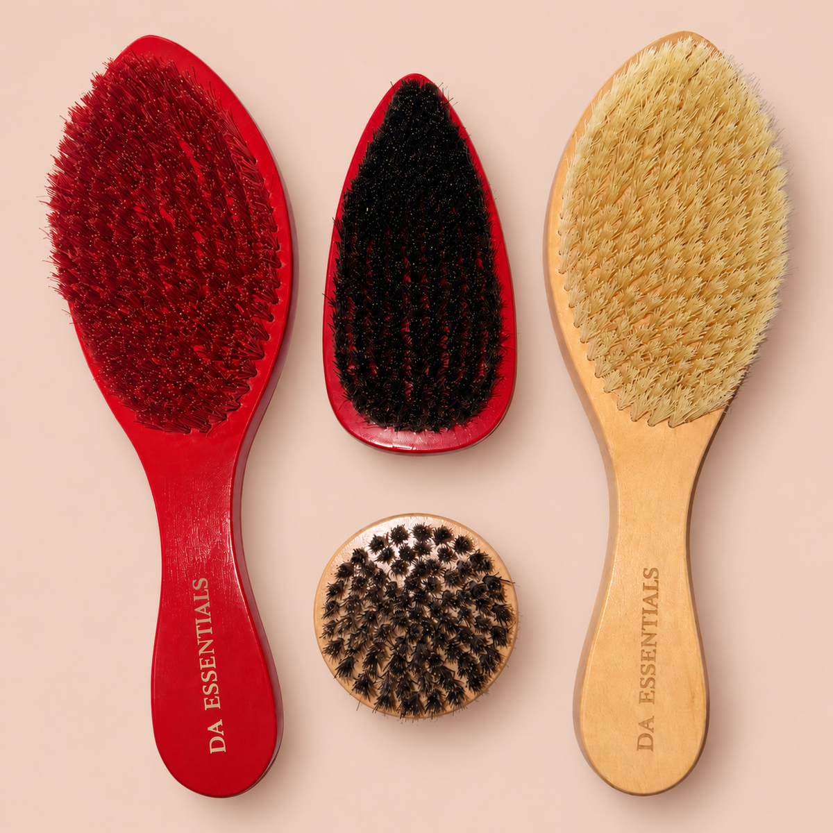 360 Wave Brush Bundle Hard, Medium & Soft Boar Bristle Set