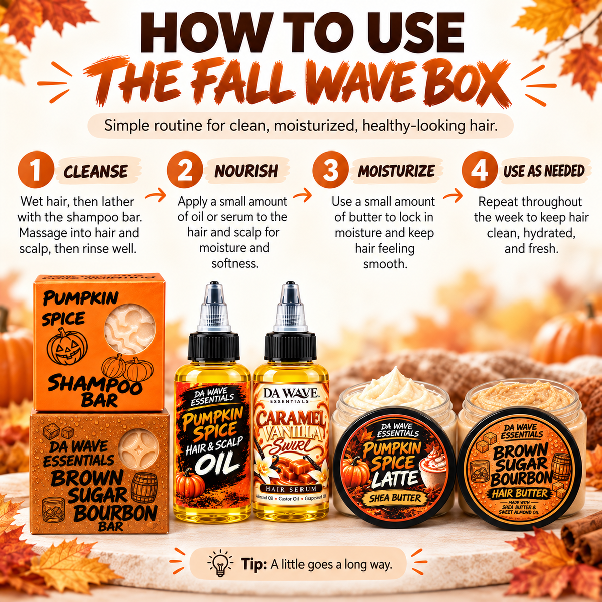 Limited Edition Fall Wave Box 🍂 | 6-Piece 360 Wave Hair Care Bundle