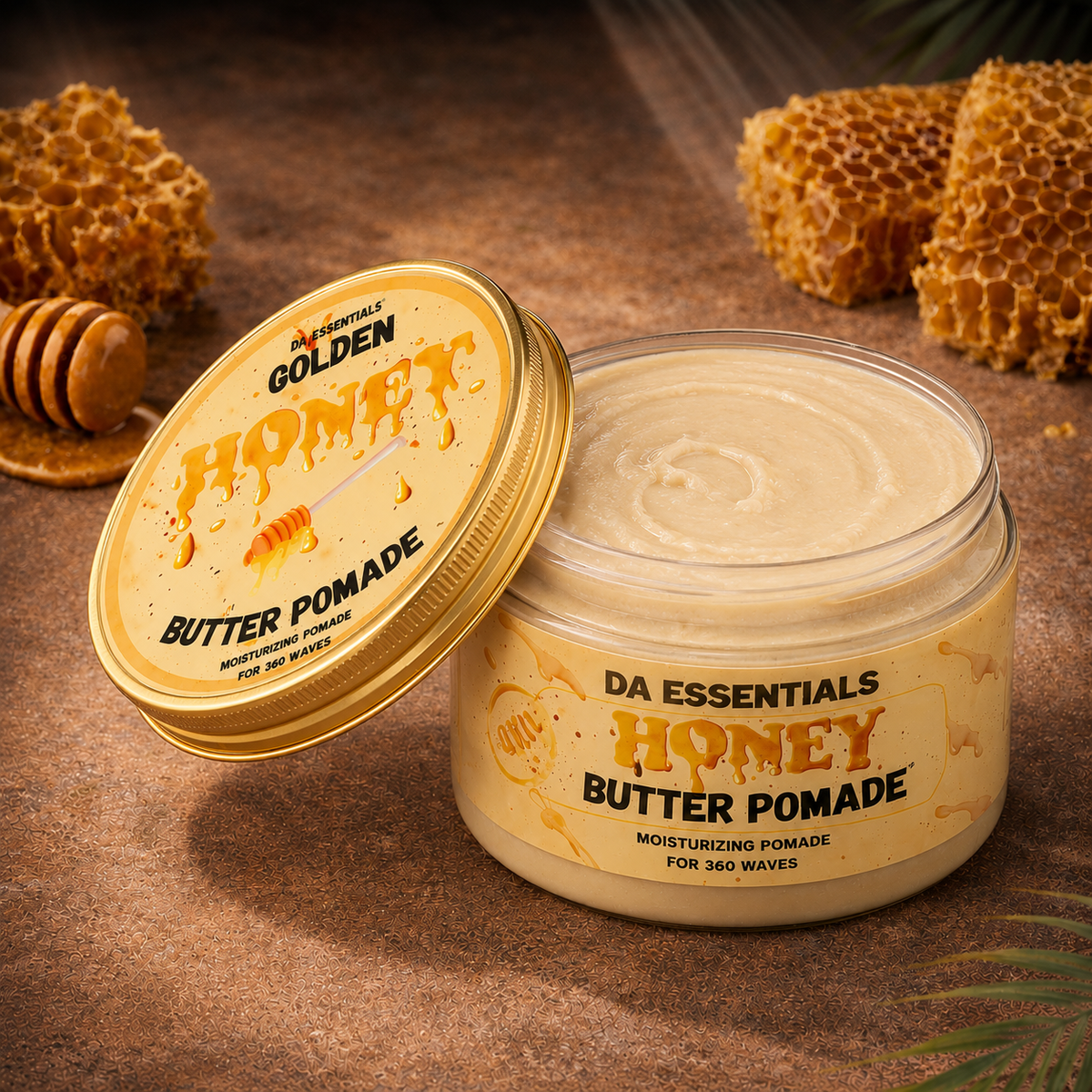 360 Waves Pomade (Strong Hold) Wave Butter for Deep 360 Waves, Natural Shine & Moisture