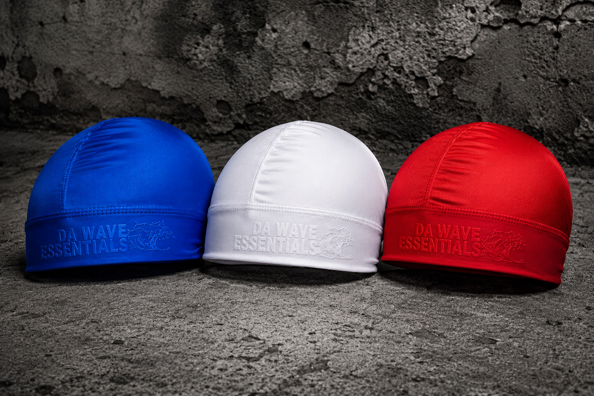Satin Wave Cap 3-Pack – Red Blue White 360 Wave Protection