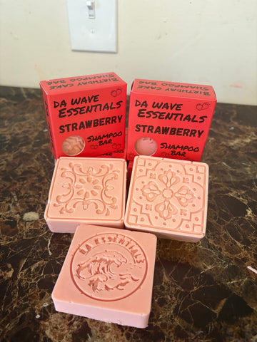 (New)Strawberry Shampoo Bar For 360 Waves