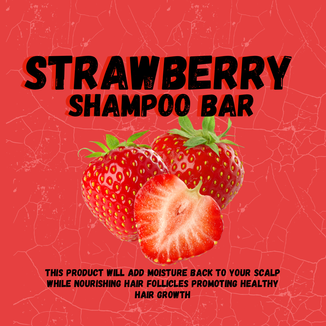 (New)Strawberry Shampoo Bar For 360 Waves