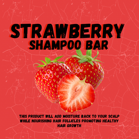 (New)Strawberry Shampoo Bar For 360 Waves