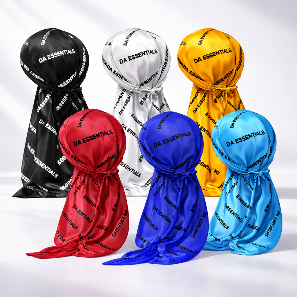 Premium Silk Durags For 360 Waves Extra Long Straps For Maximum Compress